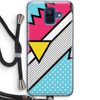 Pop Art #3: Samsung Galaxy A6 (2018) Transparant Hoesje met koord