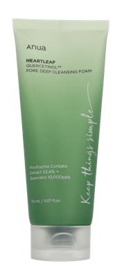 Anua Heartleaf Quercetinol Pore Deep Cleansing Foam 150 ml Make-up verwijderaar en reiniger