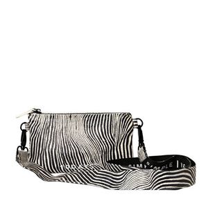 10DAYS crossbody tas met zebraprint zwart/wit