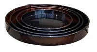 Schotel Cylinder Vibrant Bruin M 28x3,5cm - Buitengewoon de boet