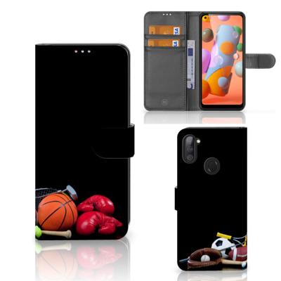 Samsung Galaxy M11 | A11 | Wallet Case | met Pasjes | Sports Samsung Galaxy M11 | A11 | Wallet Case | met Pasjes | Sports