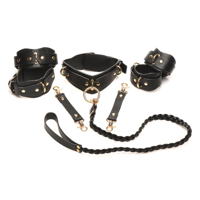 XR Brands Lover's Restraints Set - Black