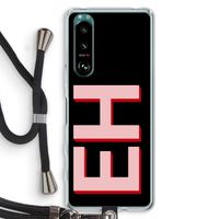 Monogram: Sony Xperia 5 III Transparant Hoesje met koord