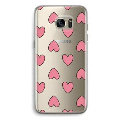 Ondersteboven verliefd: Samsung Galaxy S7 Edge Transparant Hoesje