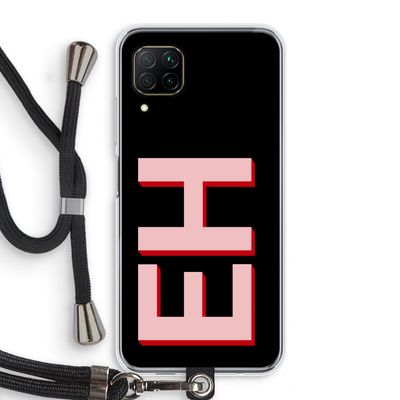 Monogram: Huawei P40 Lite Transparant Hoesje met koord