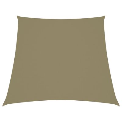 VidaXL Zonnescherm trapezium 4/5x4 m oxford stof beige