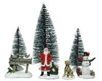 beeldjes polyresin binnen 7st kerstverlichting - Lumineo