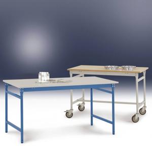 Manuflex BB3027.6011 Bijzettafel basis stationair met kunststof tafelblad in Reseda groen RAL 6011, bxdxh: 1000 x 800 x 780 mm Reseda groen (RAL 9010)