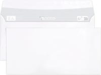 250 Witte enveloppen 110x220mm 90g zelfklevend Clairalfa