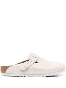 Birkenstock claquettes en daim - Tons neutres