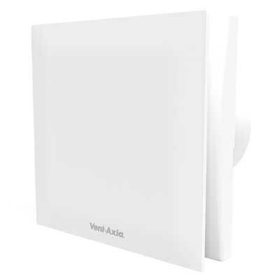 Vent-Axia MUTE 100 HTN badkamerventilator - timer & vochtsensor - 77m3/h - Ø100mm