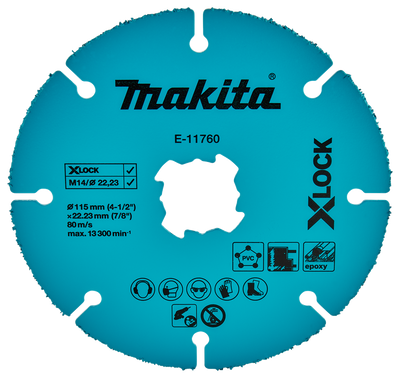 Makita Accessoires Doorslijpschijf 115x22,23x2,0mm - E-11760 E-11760