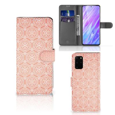 Samsung Galaxy S20 Plus | Telefoon Hoesje | Pattern Orange | Portemonnee hoesje