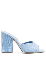 Paris Texas mules Holly Anja 100 mm - Bleu - thumbnail