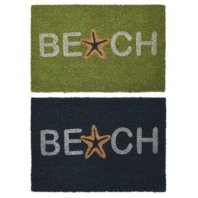 Deurmat DKD Home Decor Blauw Turkoois Rubber (60 x 40 x 1,5 cm) (2 Stuks)