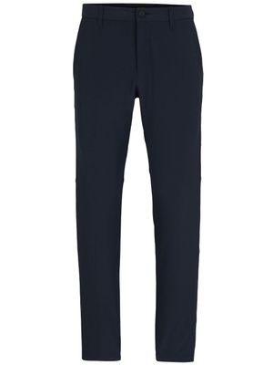BOSS pantalon fuselé à logo imprimé - Bleu