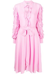 Baruni robe-chemise Theresa à coupe mi-longue - Rose