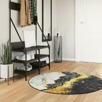 VidaXL Vloerkleed wasbaar anti-slip ø 120 cm meerkleurig
