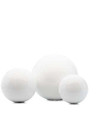 Bosa lot de 3 sculptures à design sphérique - Blanc