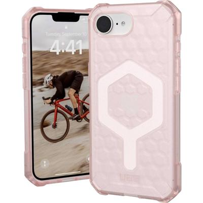Urban Armor Gear Essential Armor Outdoor telefoonhoes Apple iPhone 16e Roze, Transparant Inductieve lading, MagSafe compatible, Stootbestendig