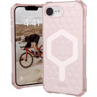 Urban Armor Gear Essential Armor Outdoor telefoonhoes Apple iPhone 16e Roze, Transparant Inductieve lading, MagSafe compatible, Stootbestendig