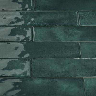 Dateg Wandtegel Nissel Emerald Groen 7,5x30 Inhoud doos 0,5m2