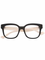 Gucci Eyewear lunettes de vue bicolores à monture carrée - Tons neutres