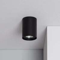 Opbouwspot zwart &apos;Will&apos; rond led GU10 110mm