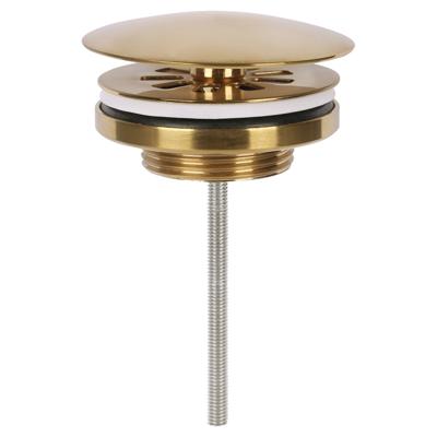 Differnz afvoerplug always open | mat goud | 72mm