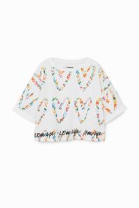 T-shirt met harten - WHITE - 5/6