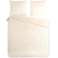 Pure Dekbedovertrek Luxe Off-White-Lits-jumeaux (240 x 200/220 cm)