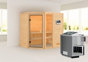 Karibu | Jada Sauna | Biokachel 9 kW Externe Bediening