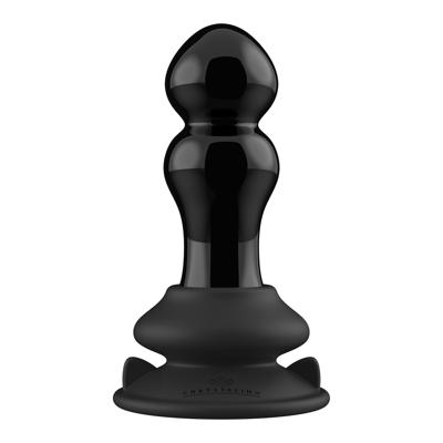 Chrystalino by Shots Rimly - Vibrerende Glazen Buttplug met Zuignap