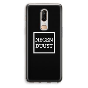 Negenduust black: OnePlus 6 Transparant Hoesje