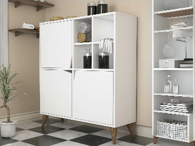 Commode PULSORA 3 deuren wit