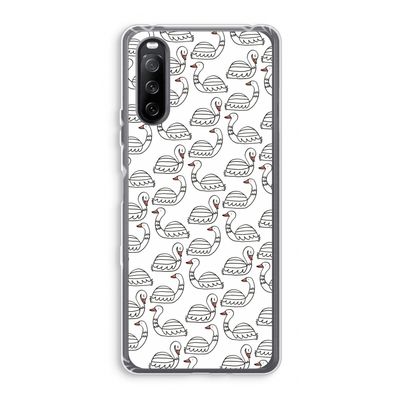 Zwanen: Sony Xperia 10 III Transparant Hoesje