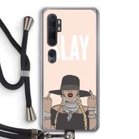 Slay All Day: Xiaomi Mi Note 10 Pro Transparant Hoesje met koord