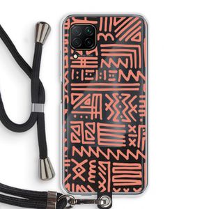 Marrakech Pink: Huawei P40 Lite Transparant Hoesje met koord