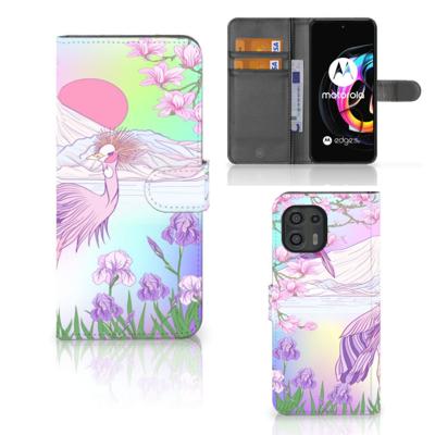 Motorola Edge 20 Lite | Telefoonhoesje | Met pasjeshouder | Bird
