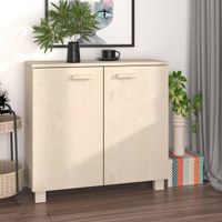 Dressoir 85x35x80 cm massief grenenhout honingbruin