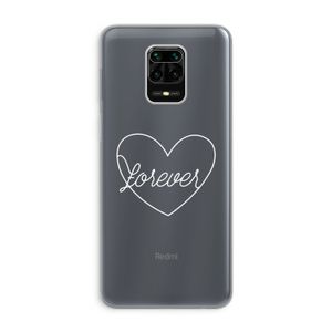 Forever heart pastel: Xiaomi Redmi Note 9 Pro Transparant Hoesje