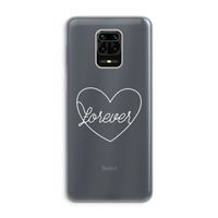 Forever heart pastel: Xiaomi Redmi Note 9 Pro Transparant Hoesje