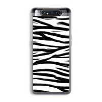 Zebra pattern: Samsung Galaxy A80 Transparant Hoesje
