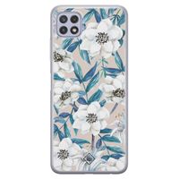 Samsung Galaxy A22 5G siliconen telefoonhoesje - Touch of flowers
