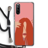 Woke up like this: Sony Sony Xperia 10 III Transparant Hoesje met koord
