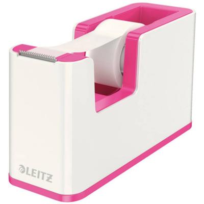 Leitz Plakbanddispenser WOW 5364 Wit, Pink Rolbreedte (max.): 19 mm Rollengte (max.) 33 m
