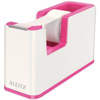 Leitz Plakbanddispenser WOW 5364 Wit, Pink Rolbreedte (max.): 19 mm Rollengte (max.) 33 m