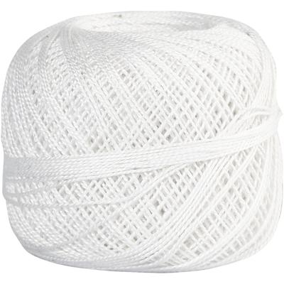 Creativ Company Mercerised katoengaren, wit, 20 gr/ 1 bol