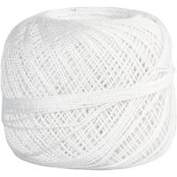 Creativ Company Mercerised katoengaren, wit, 20 gr/ 1 bol