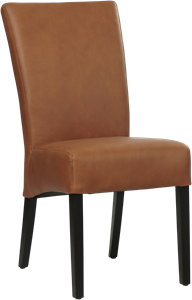 Cognac leren landelijke eetkamerstoel Just - Rancho Leer Cognac (cognac leer)